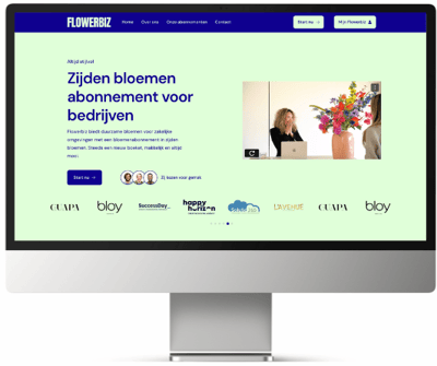 Website & abonnementsplatform voor Flowerbiz